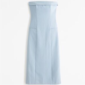 NWT Abercrombie & Fitch Strapless Tailored Midi Dress